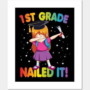 First Grade Nailed It Class Of 2020 Graduation Gift Posters and Art